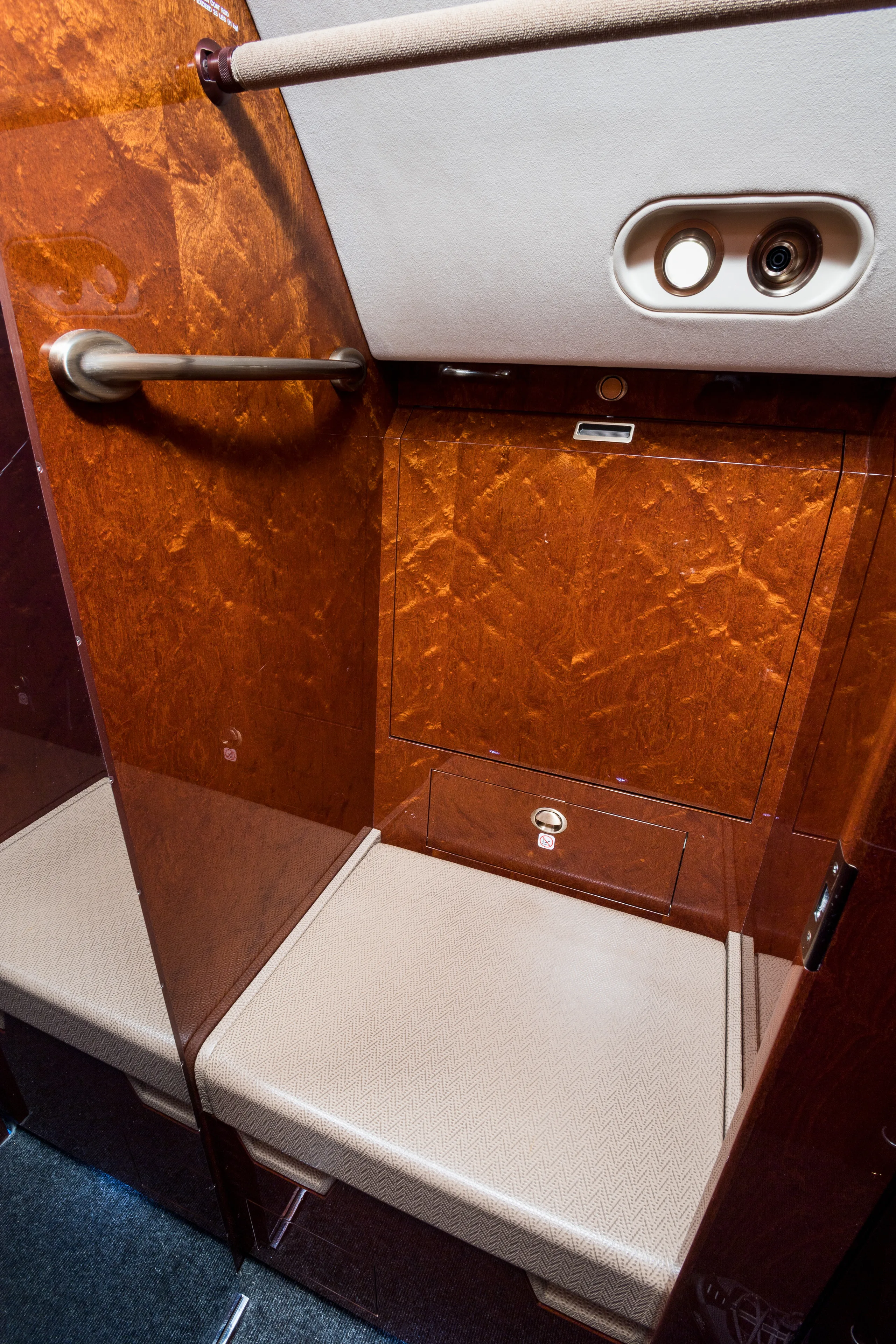 Cabin interior of a 2011 Gulfstream.
