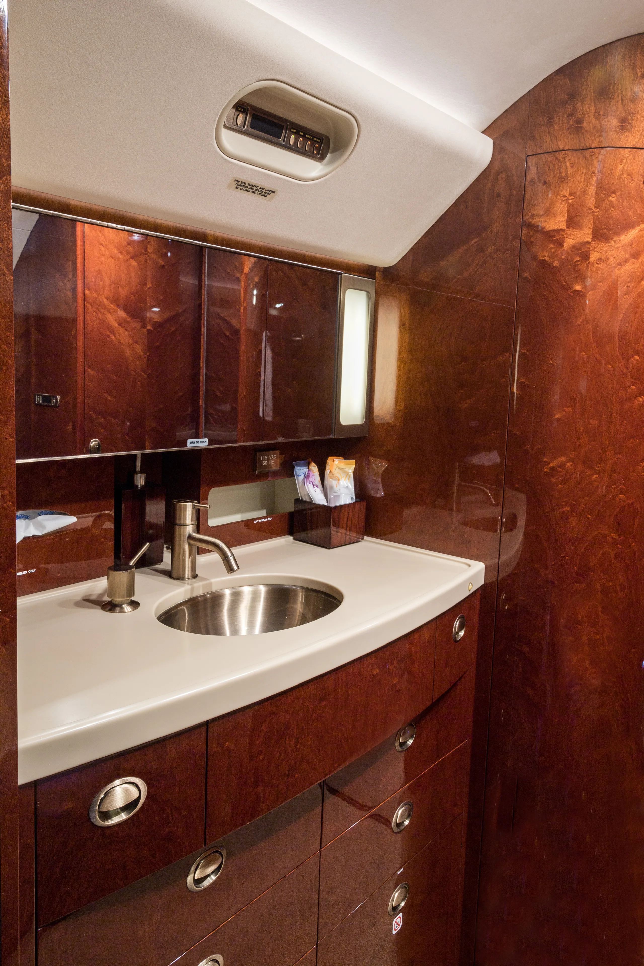Cabin interior of a 2011 Gulfstream.