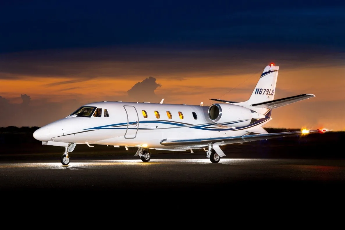 Cabin interior of a 2015 Cessna Citation XLS+.