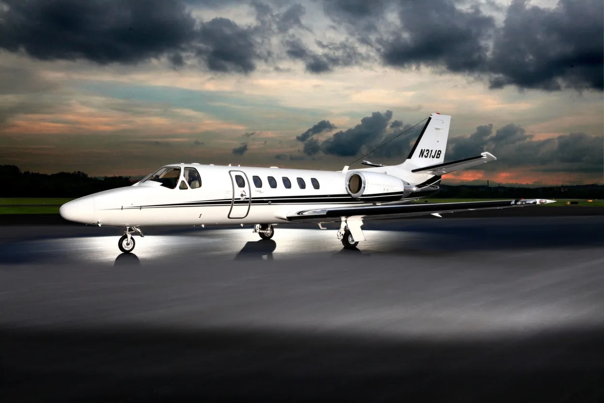 Cabin interior of a 2002 Cessna citation bravo sn 550 1041.