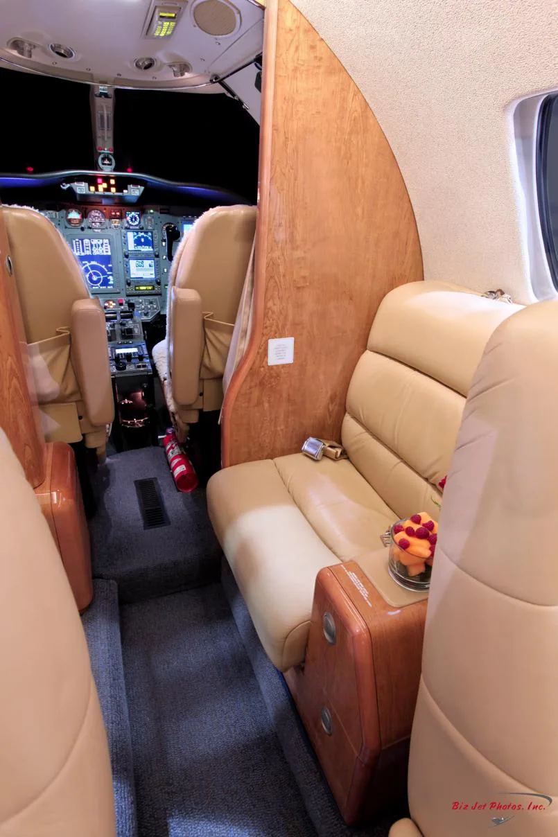 Cabin interior of a 2005 Cessna citation cj2 sn 525a 0226.