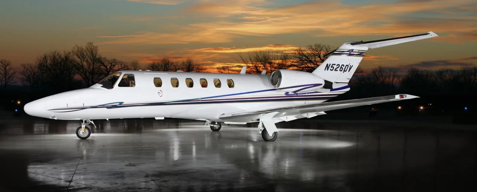 Cabin interior of a 2005 Cessna citation cj2 sn 525a 0226.