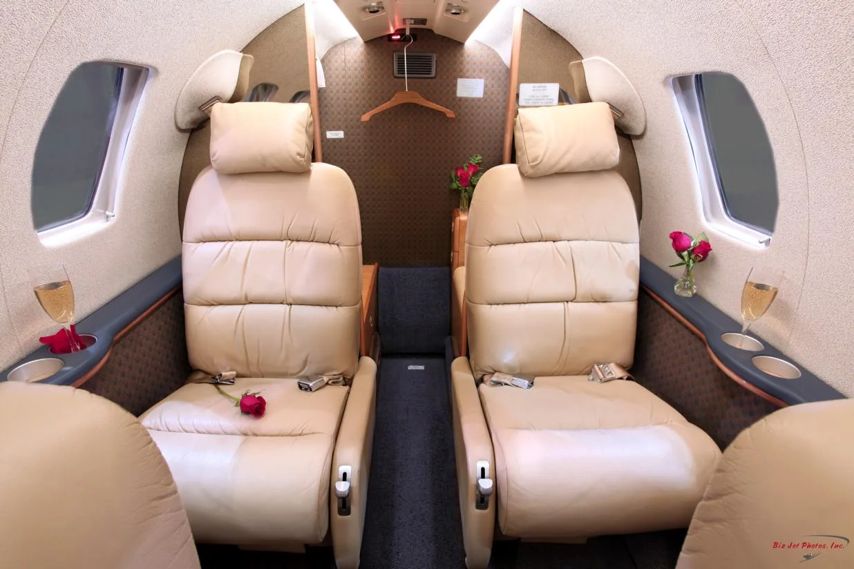 Cabin interior of a 2005 Cessna citation cj2 sn 525a 0226.