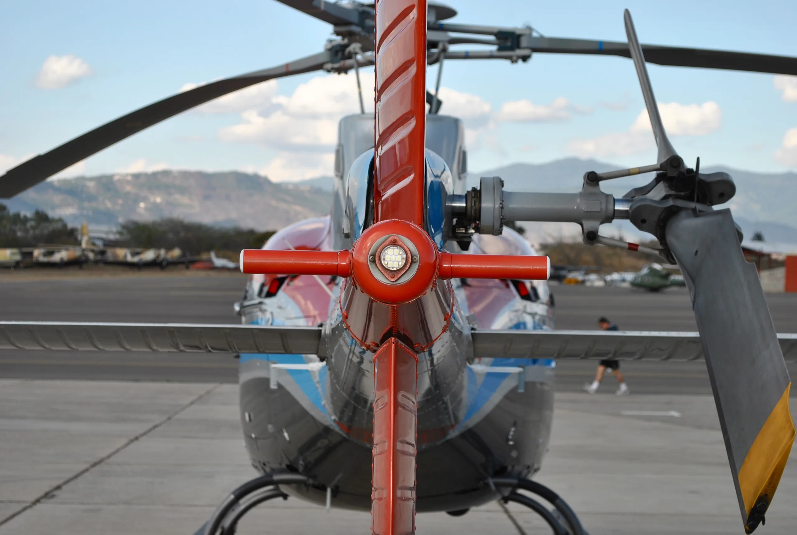 Engine detail of a 2010 Eurocopter as 350b 2 ecureuil sn 4883.