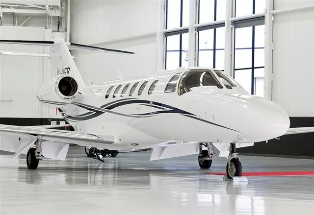 Exterior view of a 2008 Cessna Citation 525A CJ2+.
