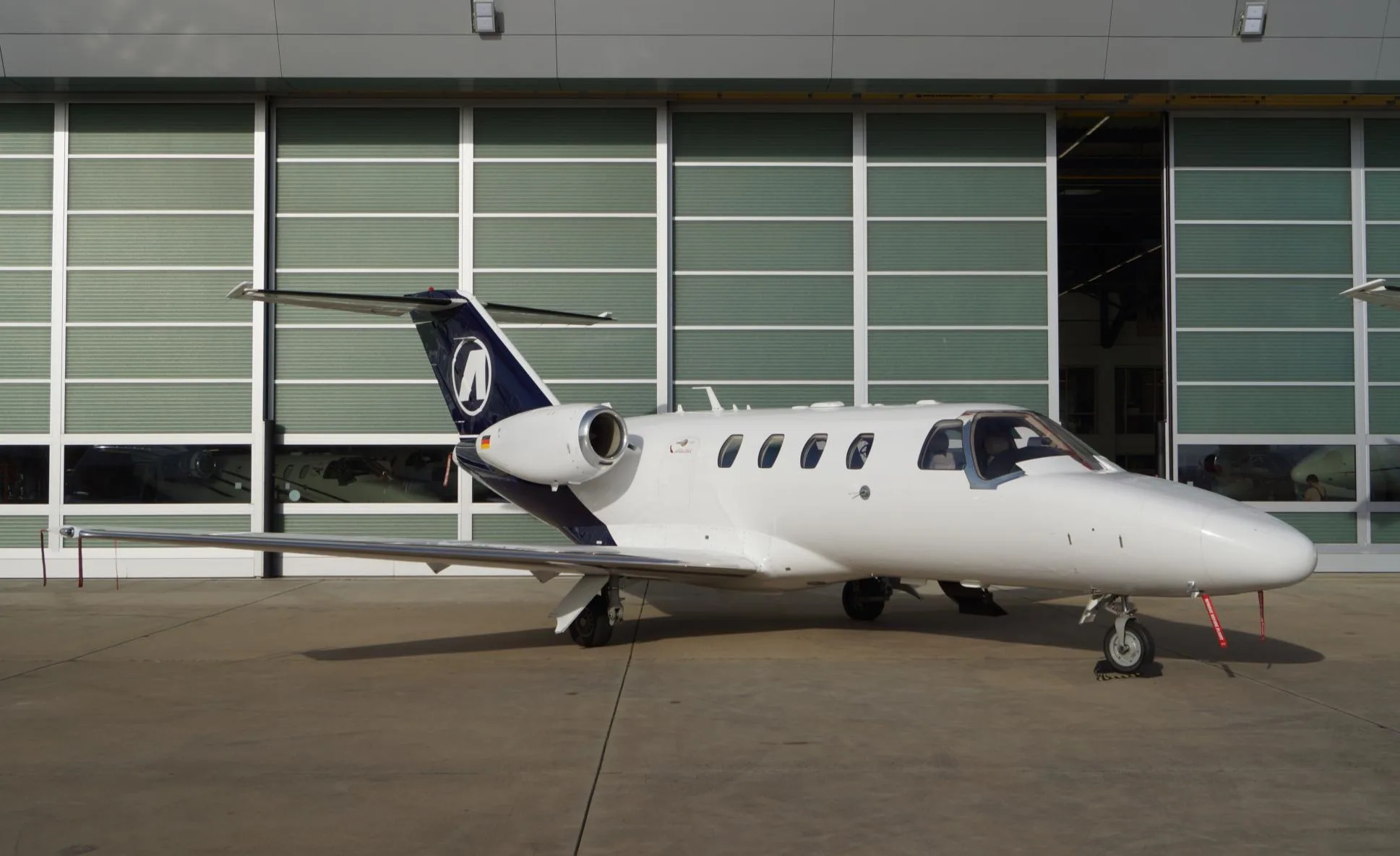 Exterior view of a 2008 Cessna Citation CJ1+, D-ILHE.