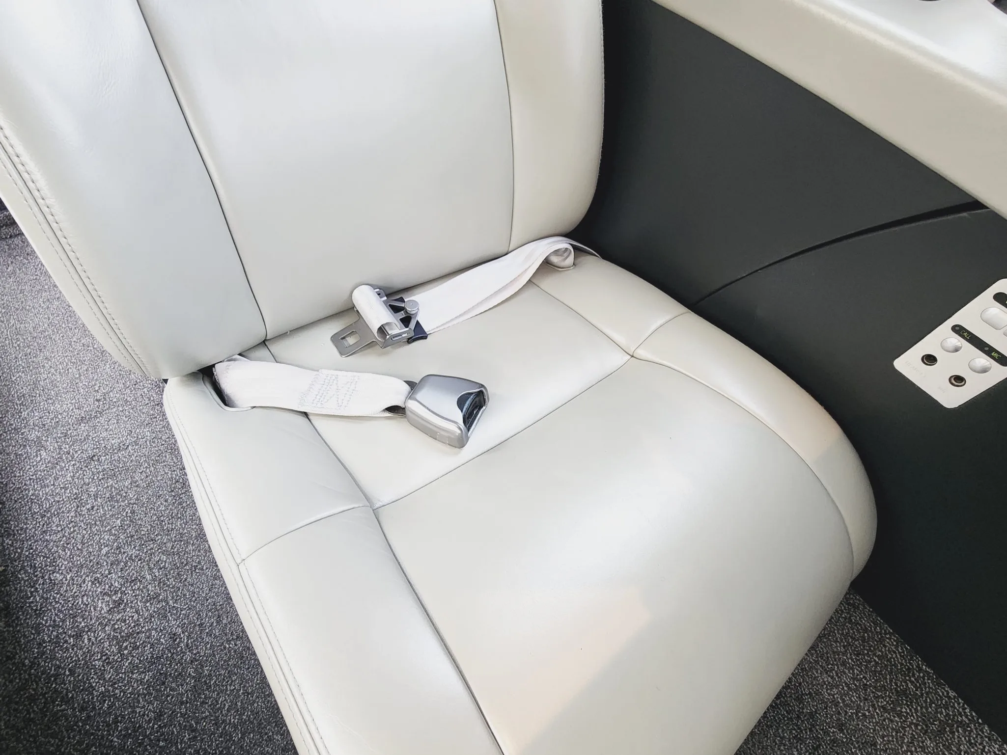 Cabin interior of a 2013 Cessna Citation M2.
