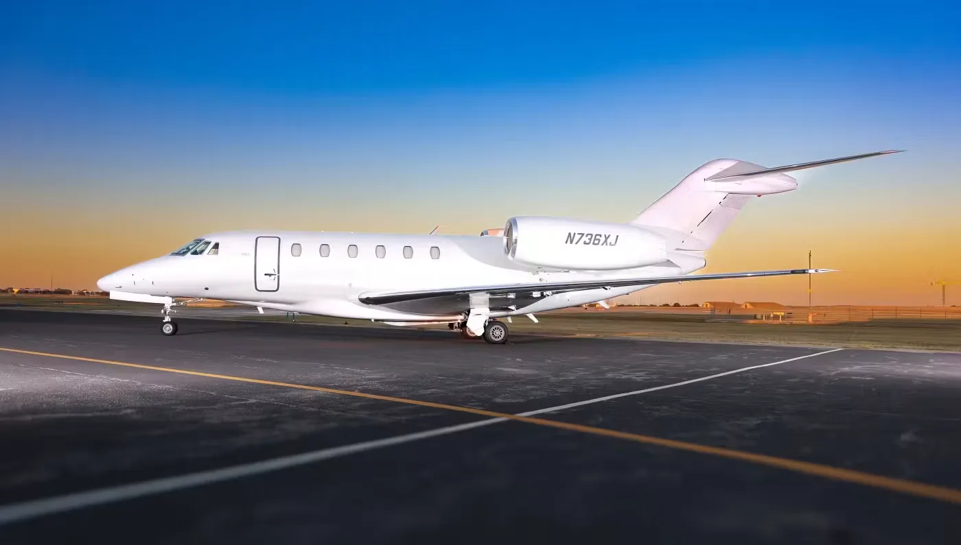 Exterior view of a 2008 Cessna Citation X.
