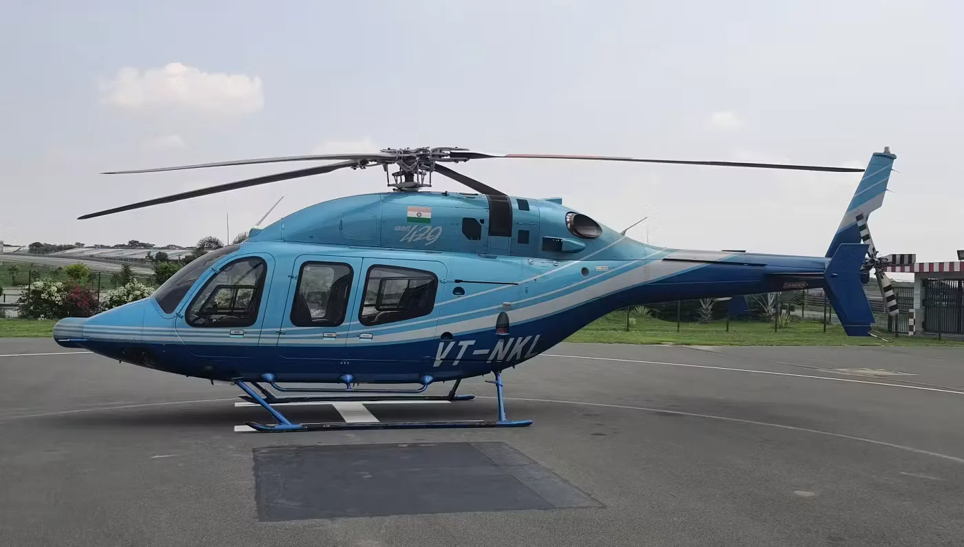 Exterior view of a 2010 Bell 429.