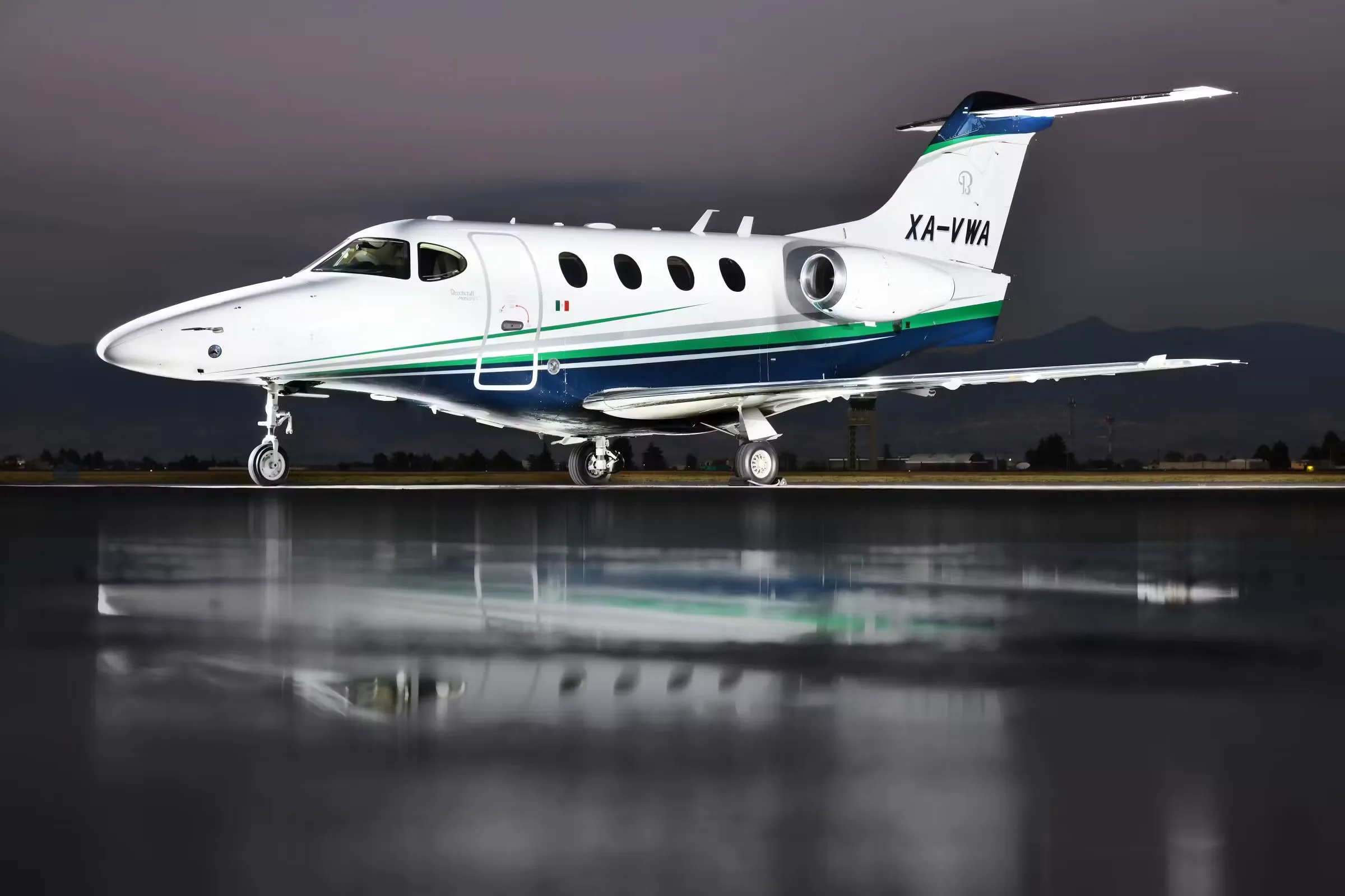 Exterior view of a 2012 Beechcraft Premier IA.
