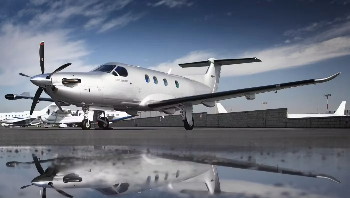 Exterior view of a 2018 Pilatus, PC-12NG.