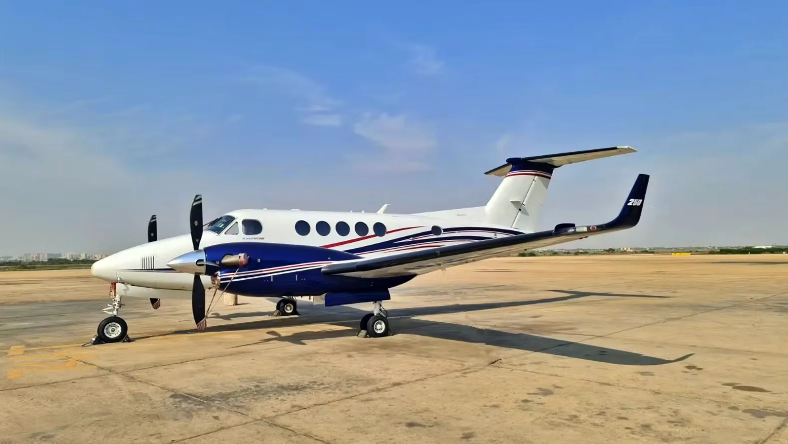 Exterior view of a 2018 Beechcraft King Air 250.