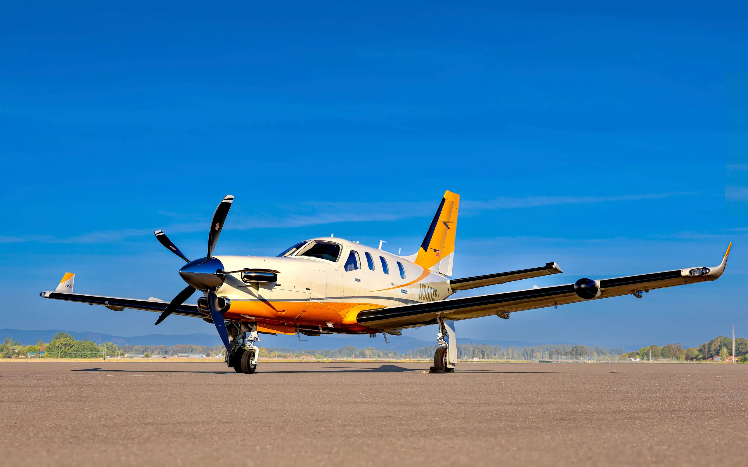 Exterior view of a 2023 Daher TBM 960.