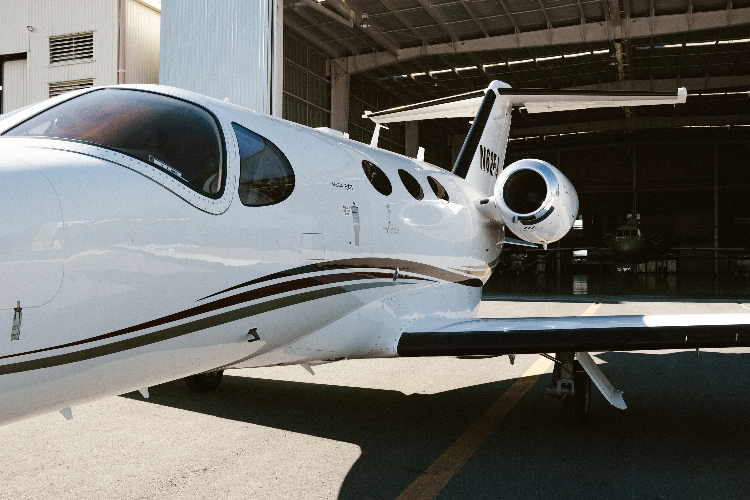 Specification or layout diagram for a Cessna Citation Mustang.