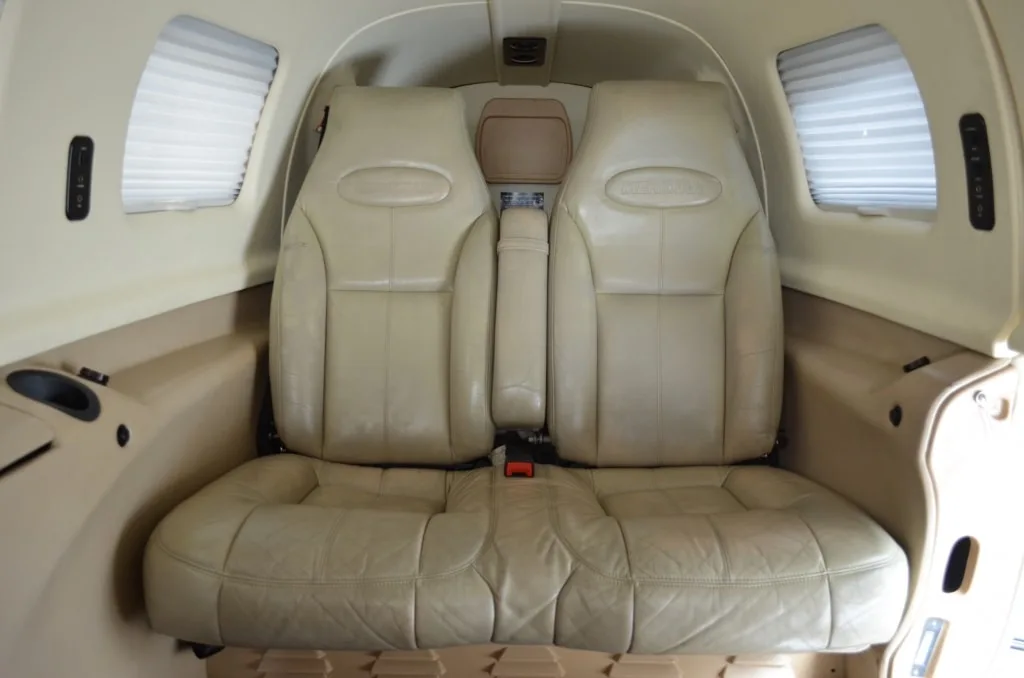 Cabin interior of a Piper Meridian.