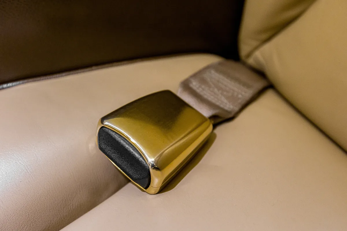 Cabin interior of a 2011 Gulfstream G200.