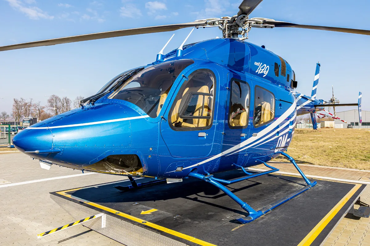 Exterior view of a 2012 Bell 429.