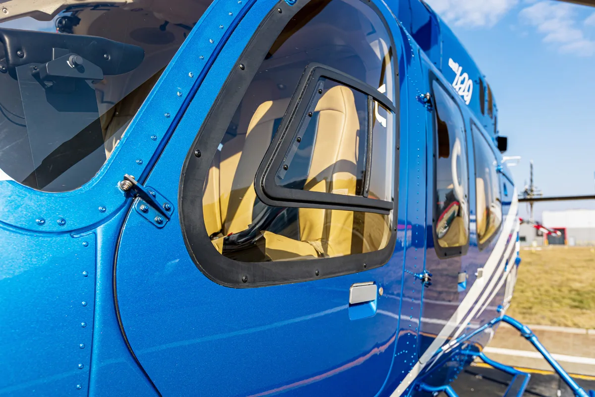 Exterior view of a 2012 Bell 429.