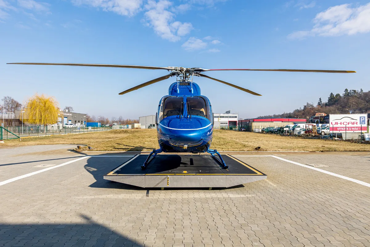 Exterior view of a 2012 Bell 429.
