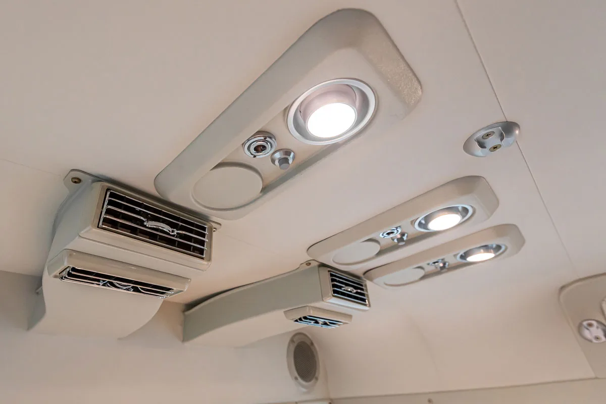 Cabin interior of a 2015 Cessna Caravan EX Grand.