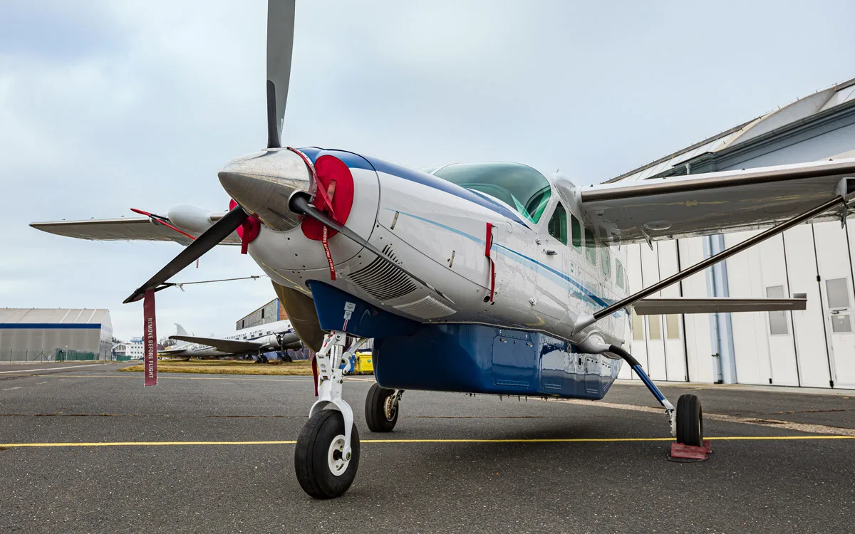 Exterior view of a 2015 Cessna Caravan EX Grand.
