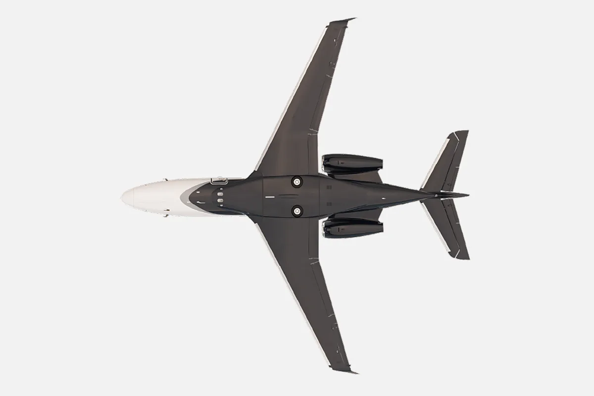 Marketing image of a 2027 Embraer Phenom 300E.