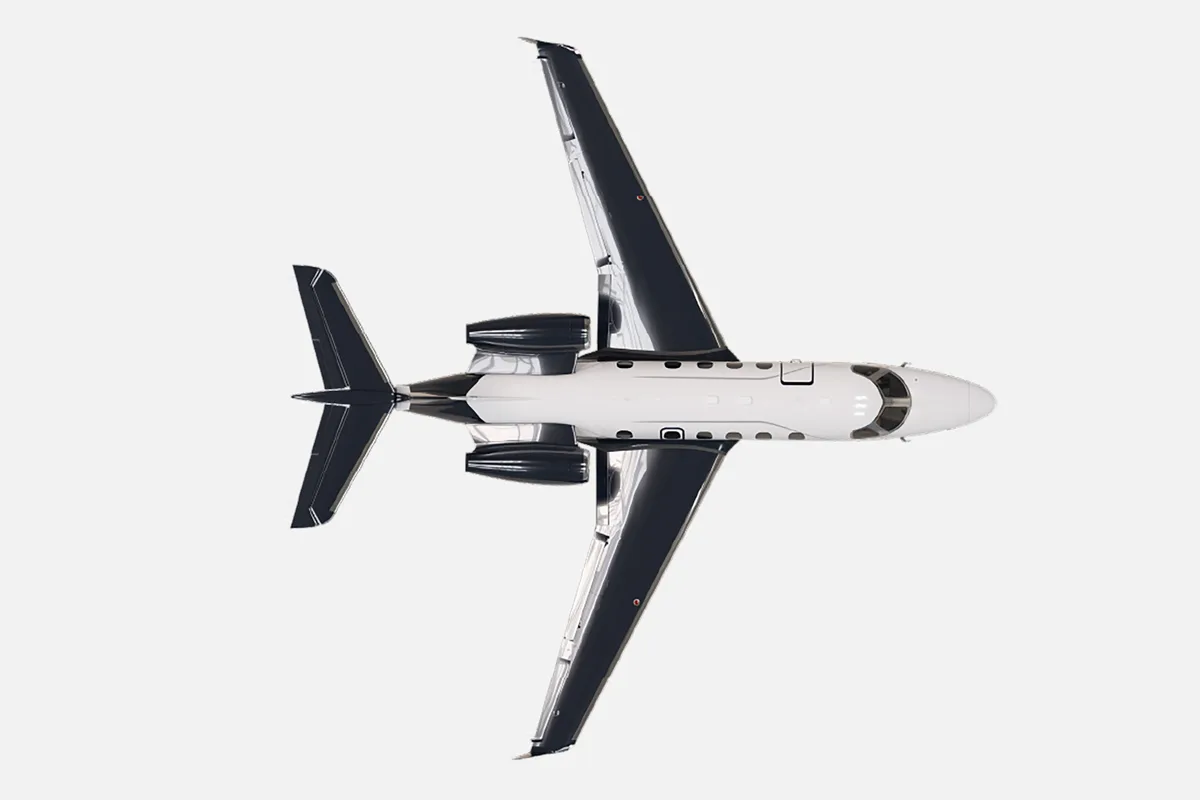 Marketing image of a 2027 Embraer Phenom 300E.