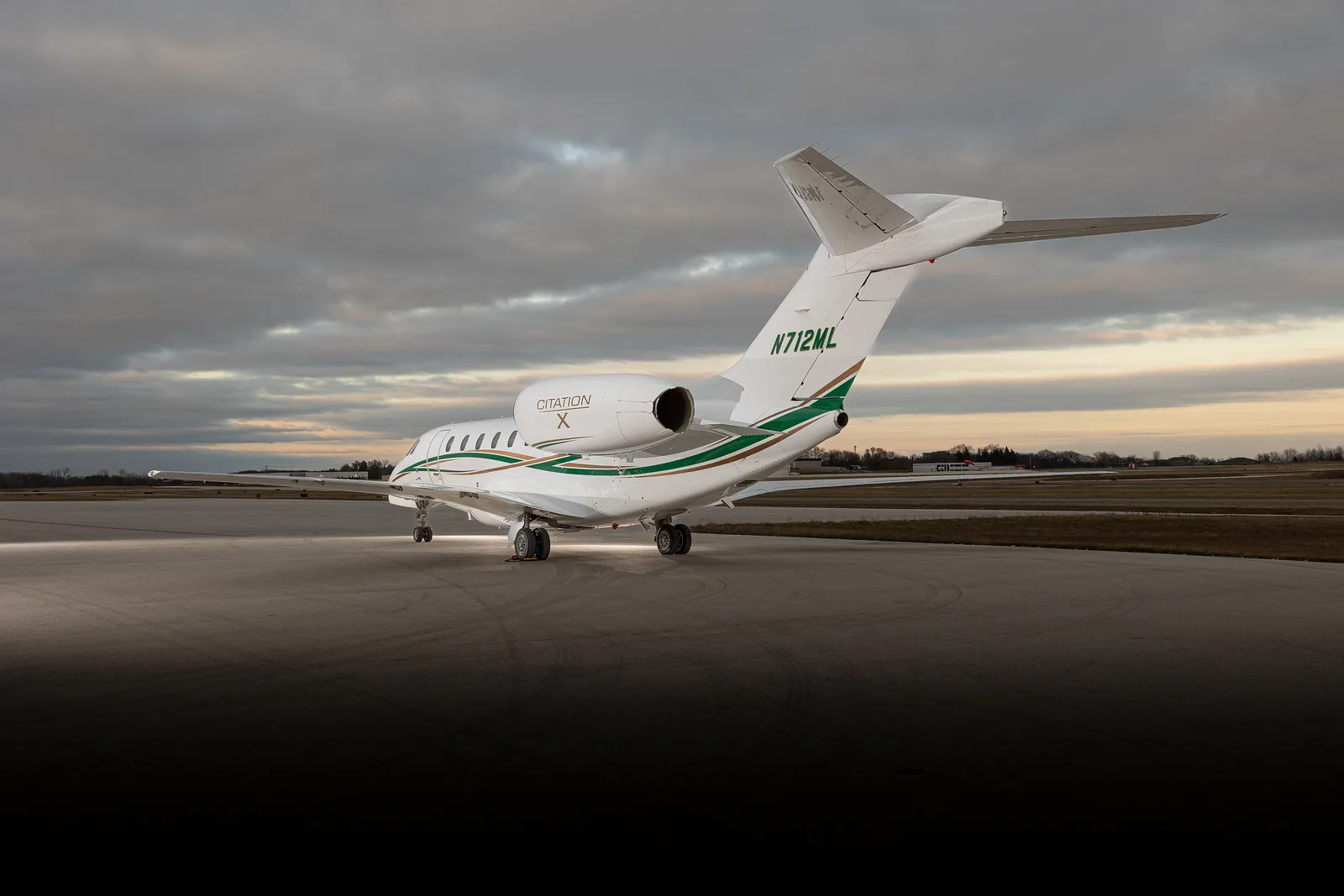 Cabin interior of a Cessna Citation X.