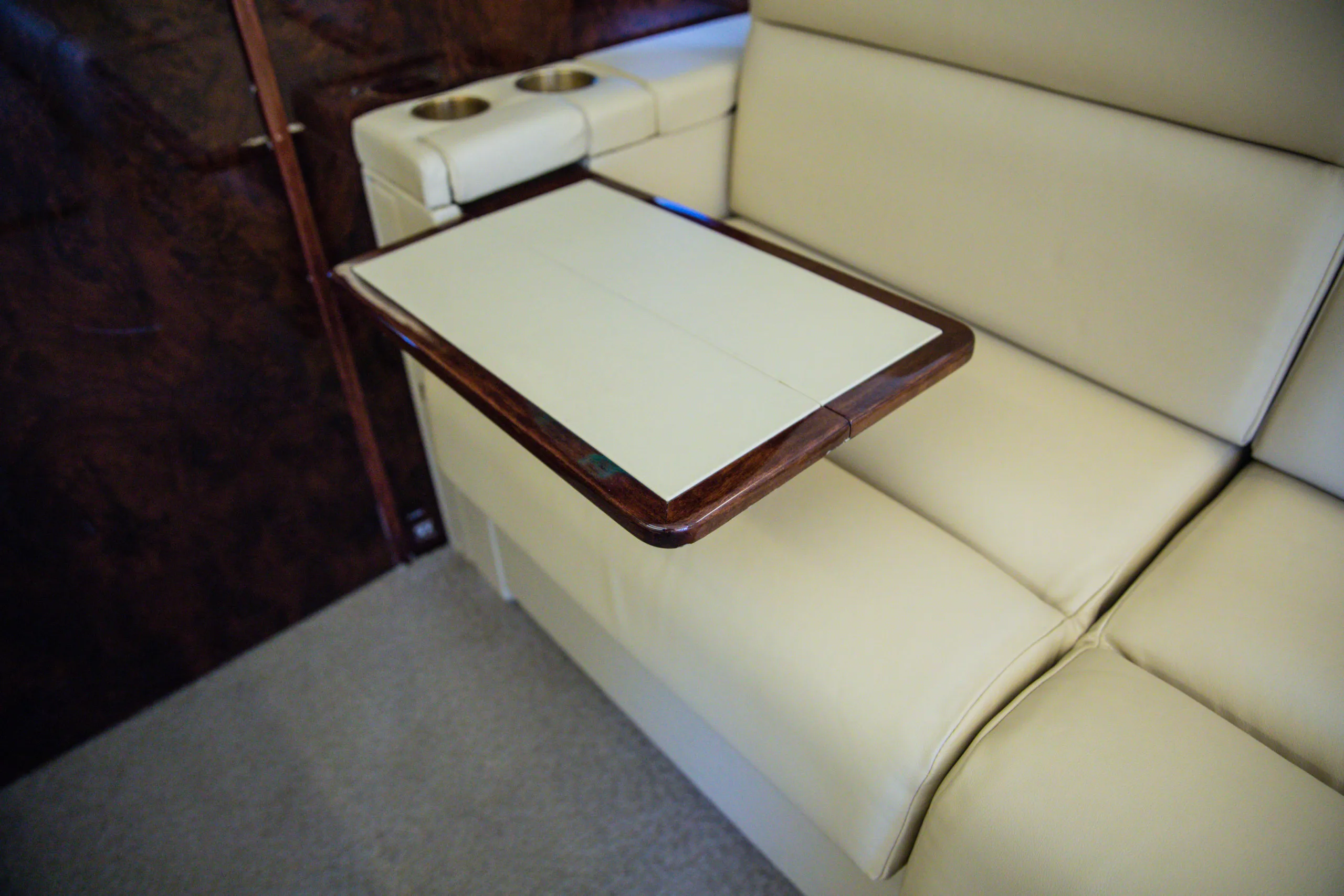 Cabin interior of a Bombardier Challenger 601-3A/ER.