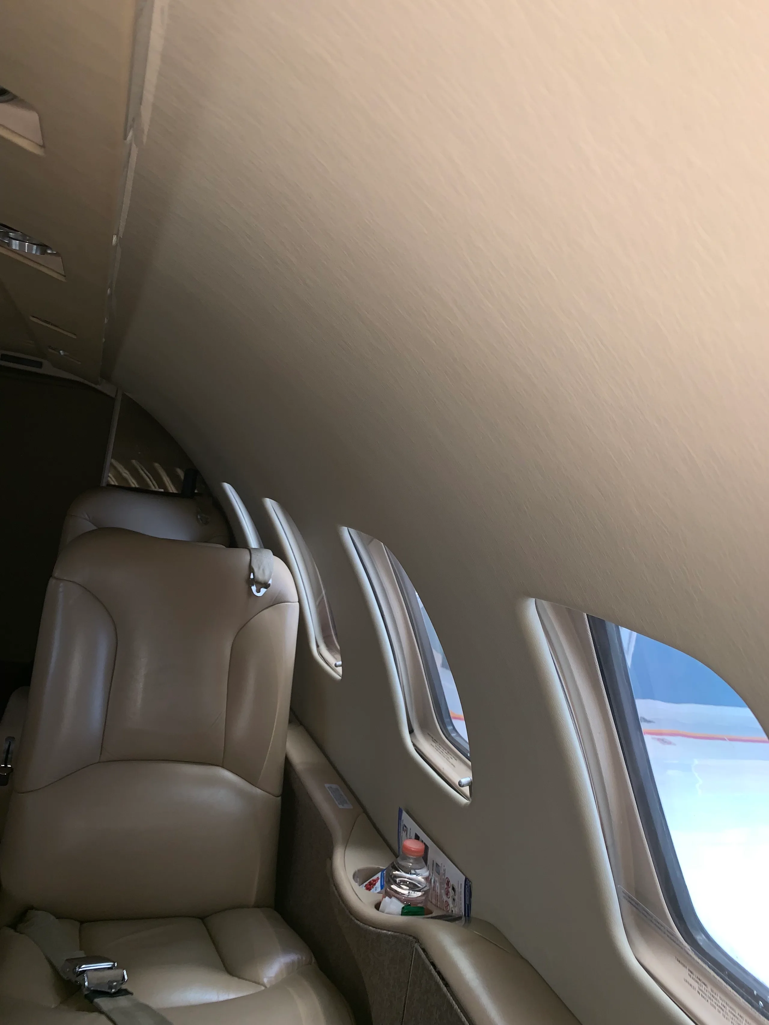 Cabin interior of a Cessna Citation Bravo.