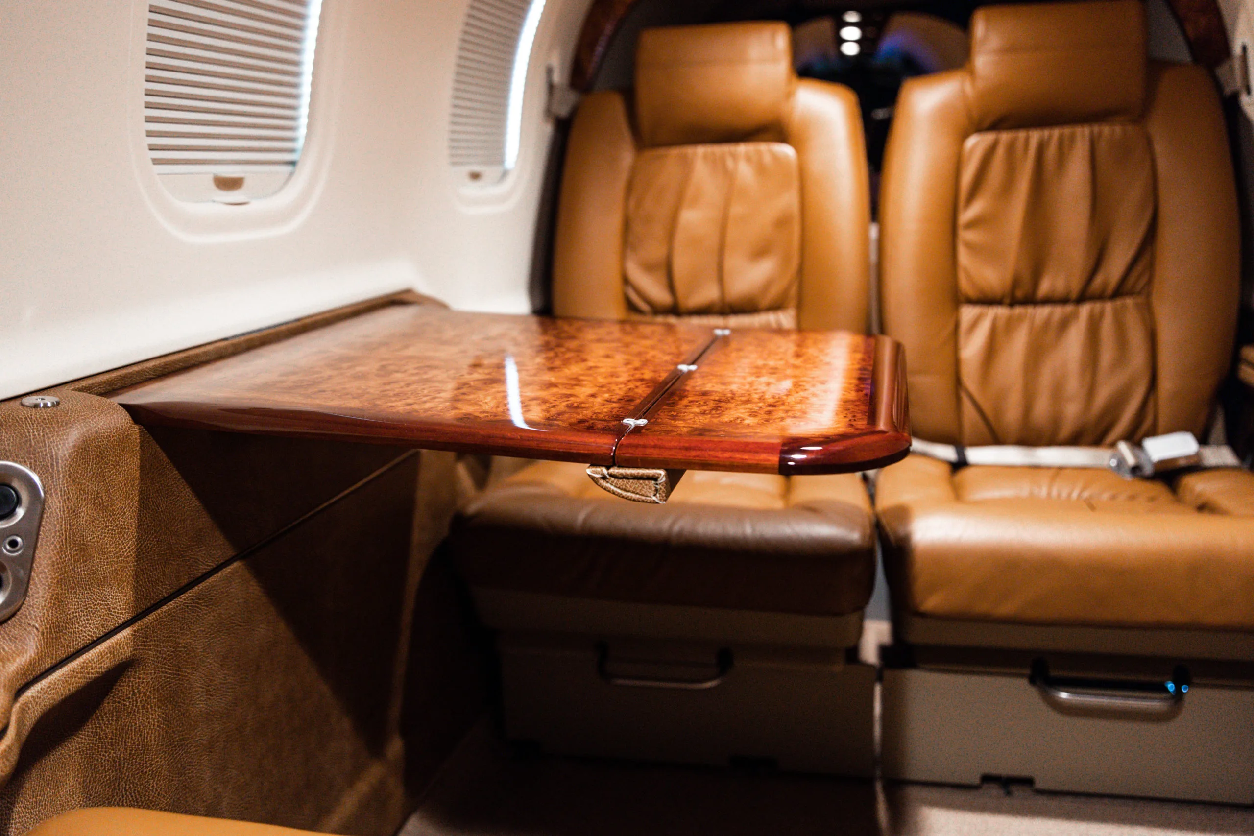 Cabin interior of a Socata TBM 700B.