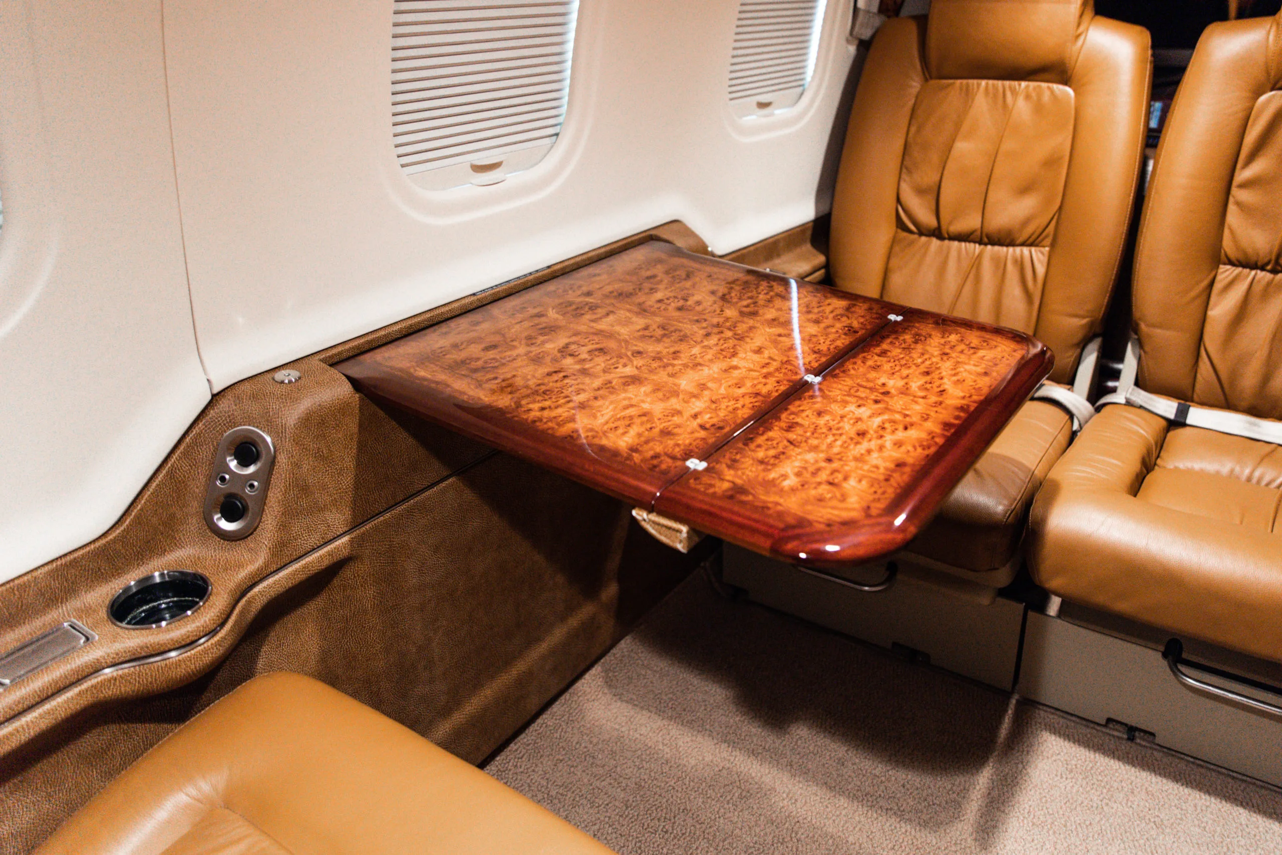 Cabin interior of a Socata TBM 700B.