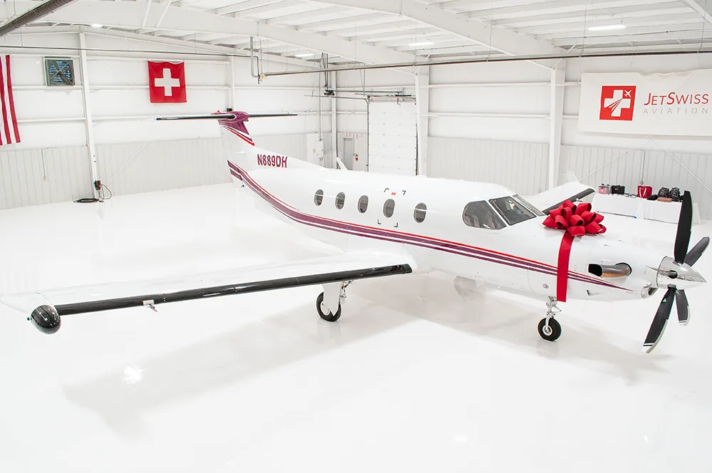 Exterior view of a 2000 Pilatus PC-12/45.