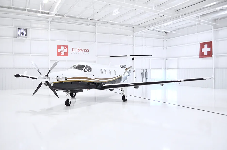 Exterior view of a 2000 Pilatus PC-12/45 – SN329.
