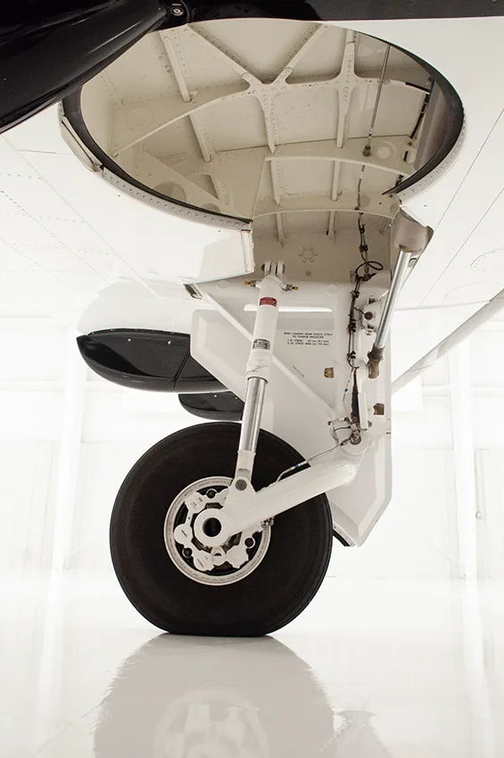 Engine detail of a 2001 Pilatus PC-12/45 - SN 410.