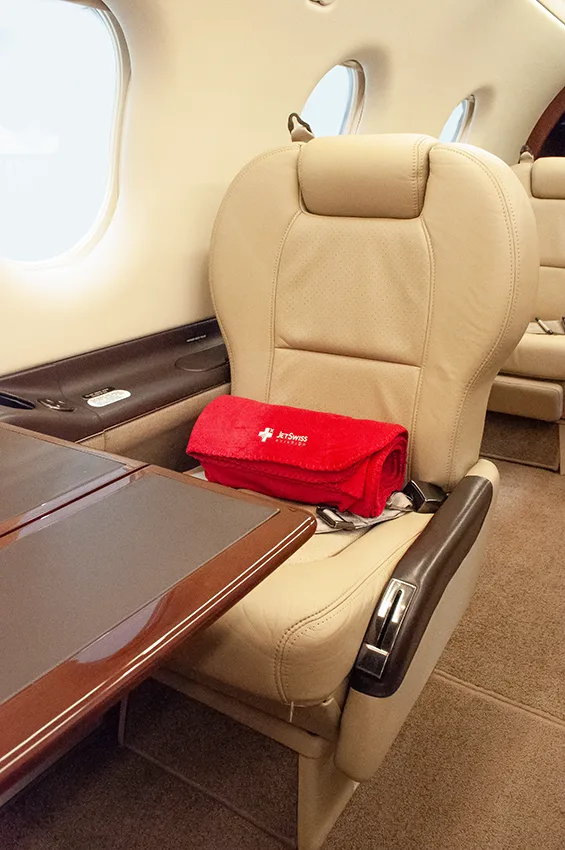 Cabin interior of a 2001 Pilatus PC-12/45 - SN 410.