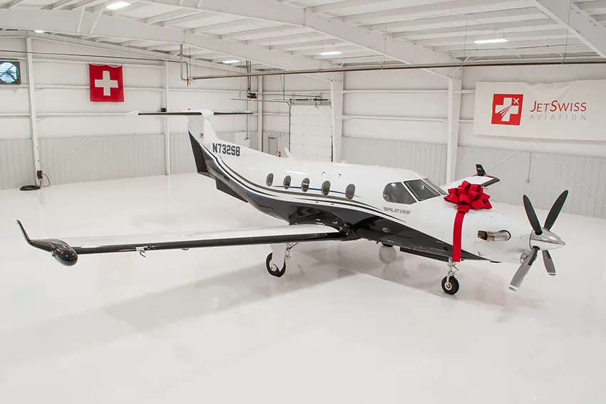 Exterior view of a 2001 Pilatus PC-12/45 - SN 410.