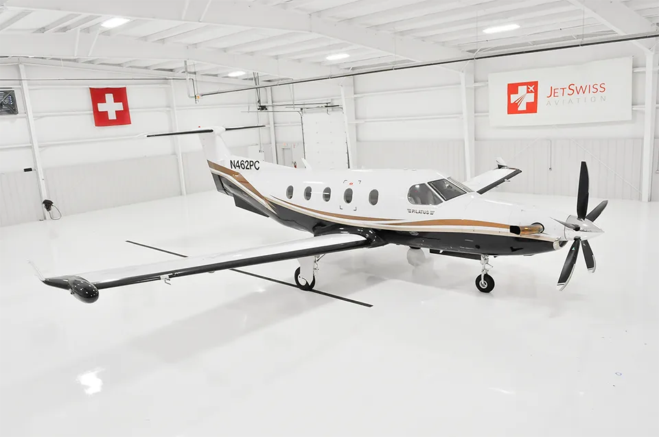 Exterior view of a 2002 Pilatus PC-12/45 – SN462.