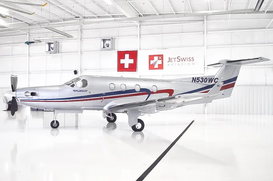 Exterior view of a 2004 Pilatus PC-12/45 – SN530.