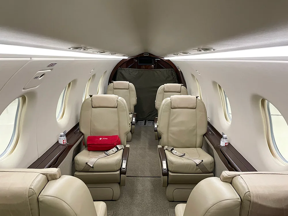 Cabin interior of a 2011 Pilatus PC-12NG – SN1266.