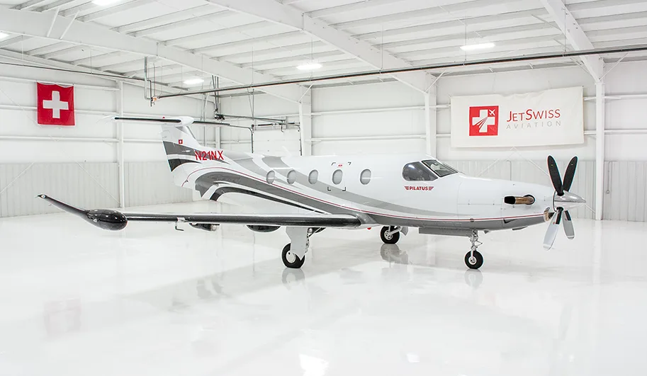 Exterior view of a 2013 Pilatus, PC-12NG.