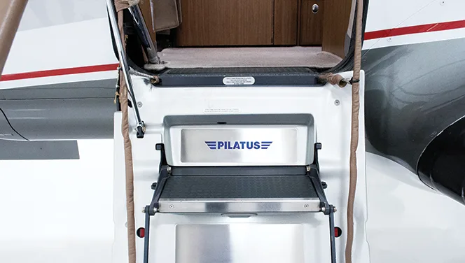 Cabin interior of a 2013 Pilatus.