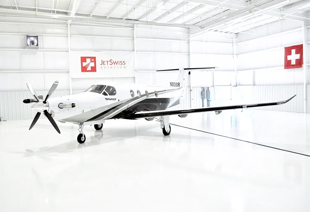 Exterior view of a 2013 Pilatus PC-12NG – SN1438.