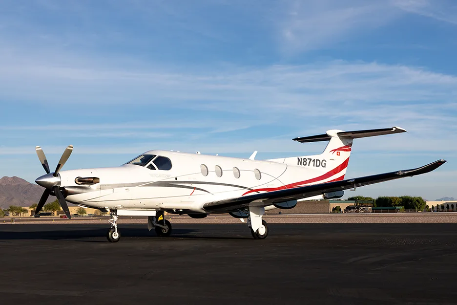 Exterior view of a 2013 Pilatus PC-12NG – SN1402.
