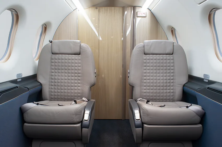 Cabin interior of a 2014 Pilatus.