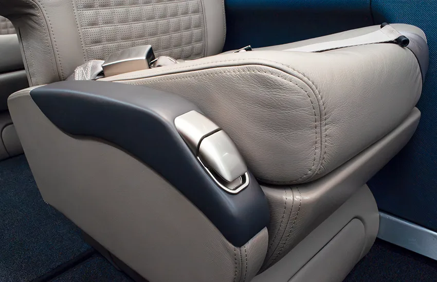 Cabin interior of a 2014 Pilatus.