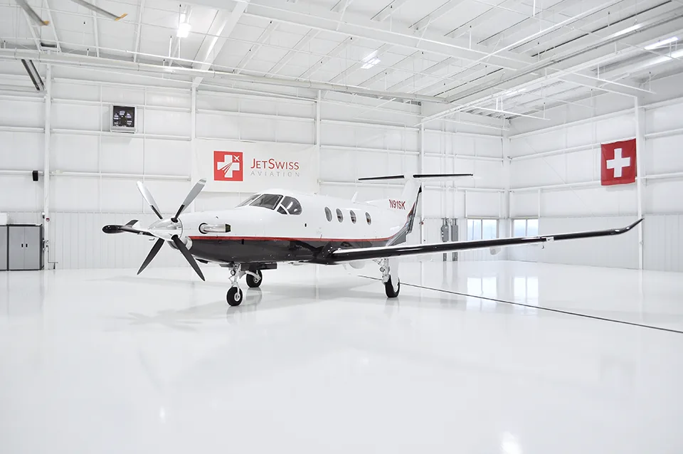 Exterior view of a 2014 Pilatus PC-12NG – SN1492.