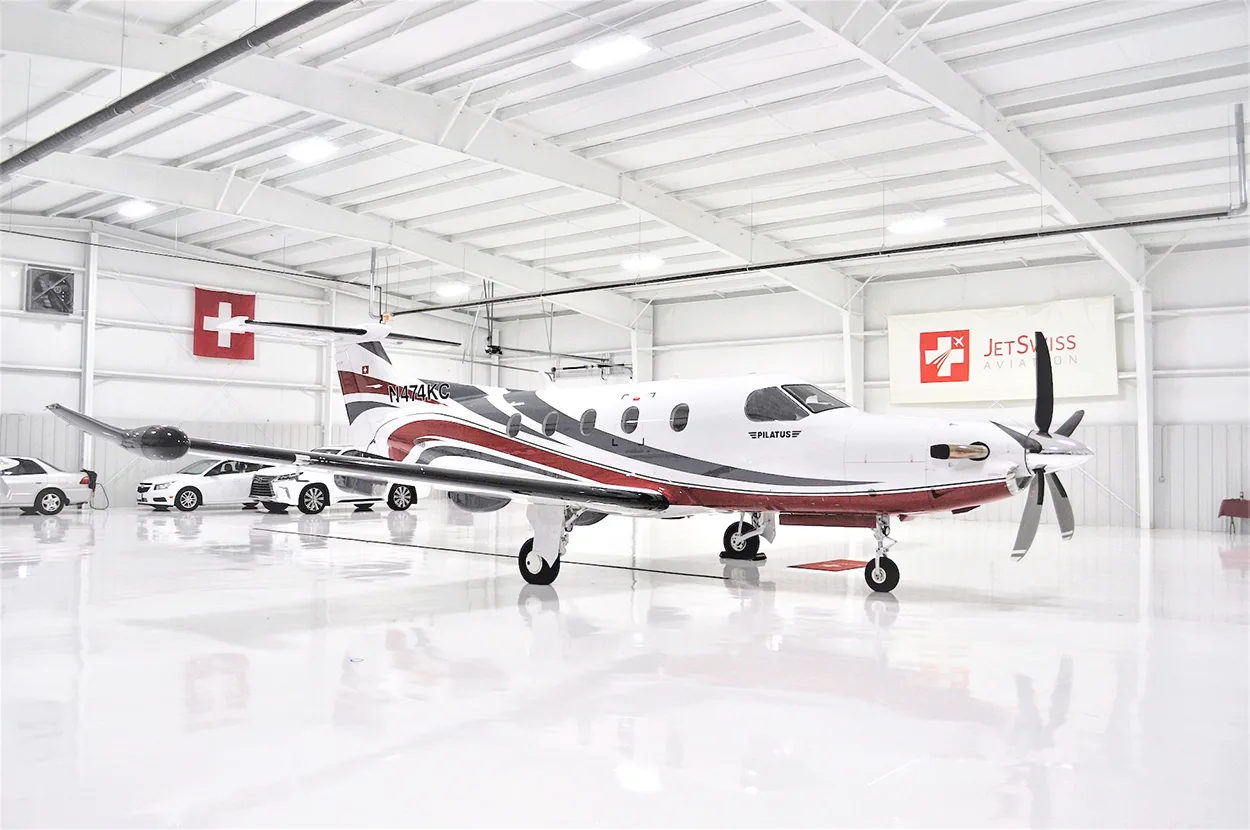 Exterior view of a 2014 Pilatus PC-12NG – SN1474.