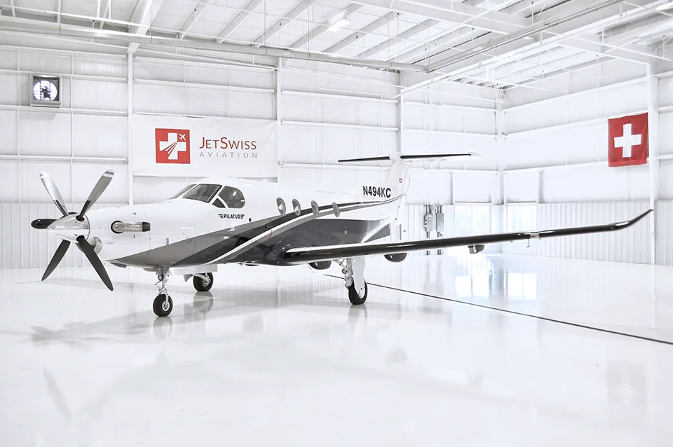 Exterior view of a 2014 Pilatus PC-12NG – SN1494.