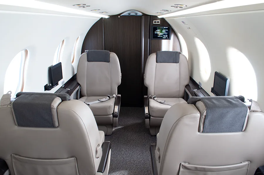 Cabin interior of a 2014 Pilatus.